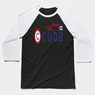 Free Cuba Baseball T-Shirt